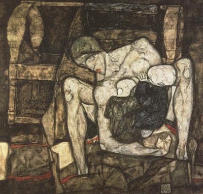 Egon Schiele Bilnd Mother (mk12) oil painting image